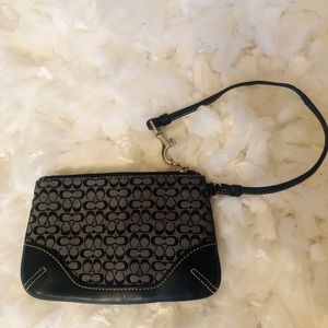 Coach signature wristlet
